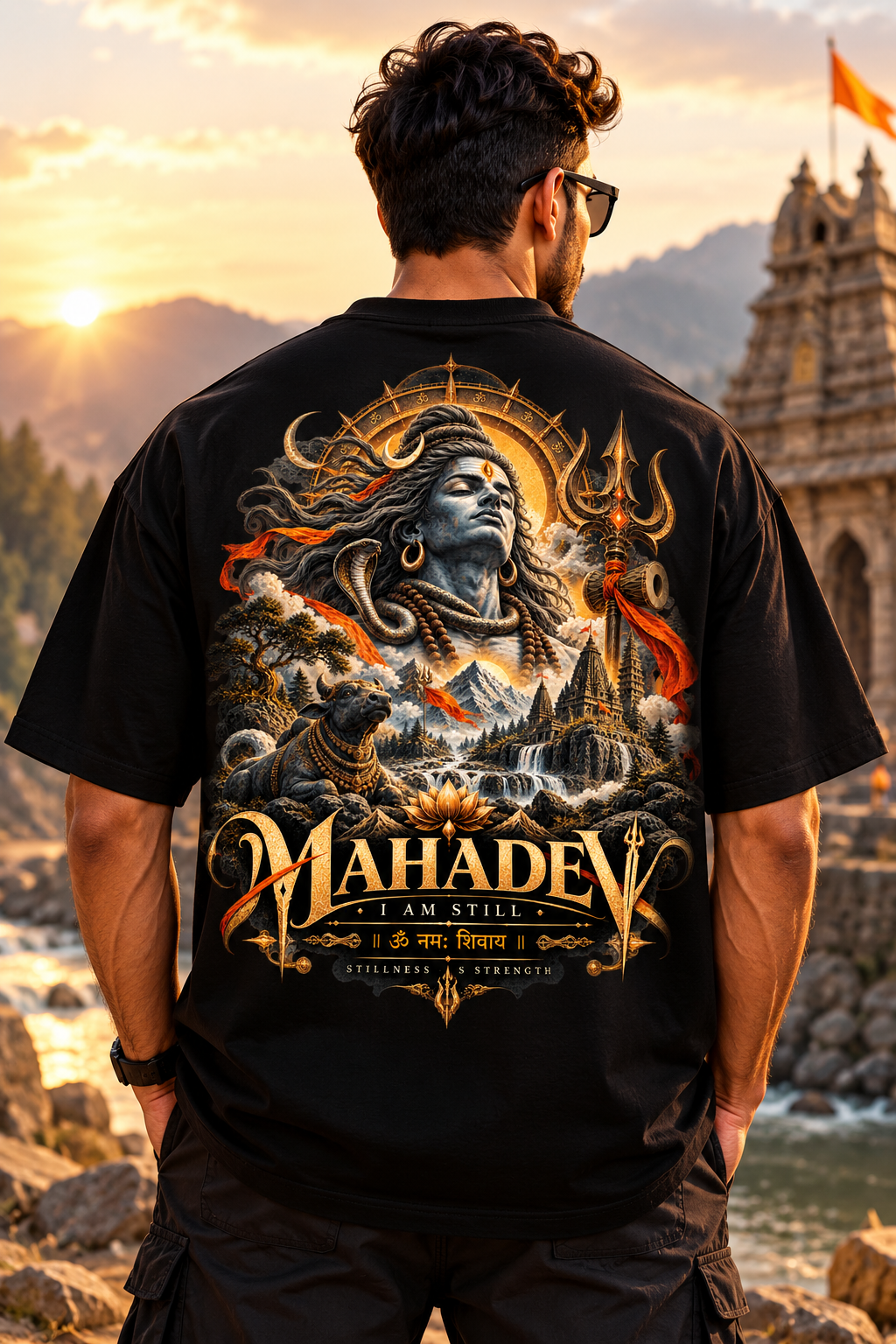 Mahadev I Am Still Oversized T-Shirt | Premium Shiva Streetwear