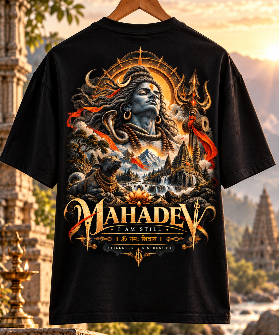 Mahadev I Am Still Oversized T-Shirt | Premium Shiva Streetwear